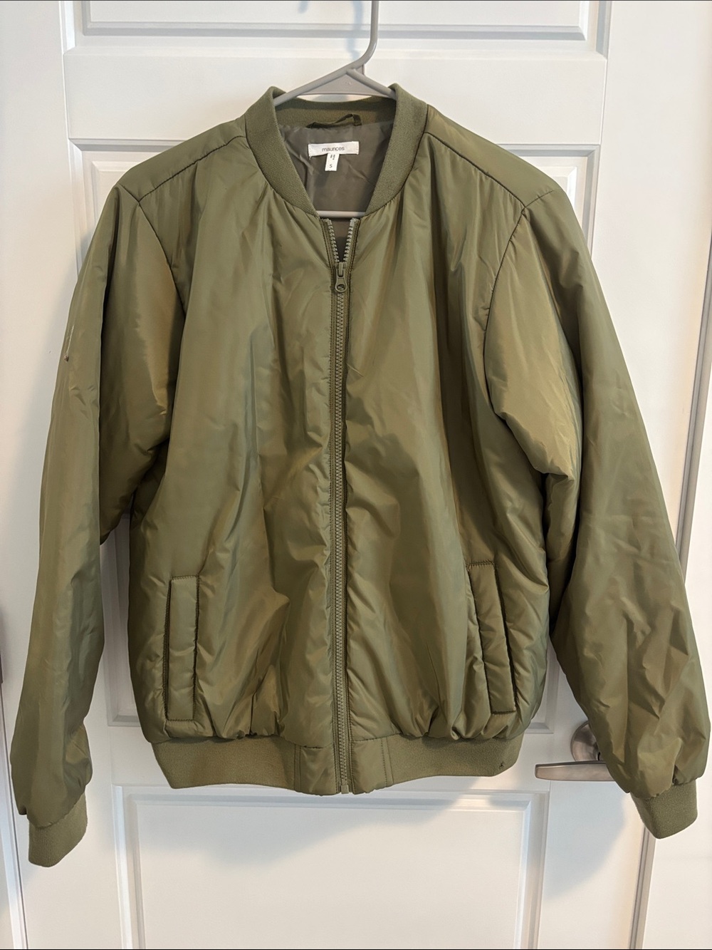 Maurices Olive Utility Bomber Jacket